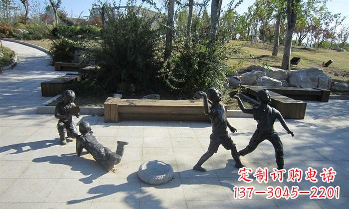 金华精美铜制儿童雕塑