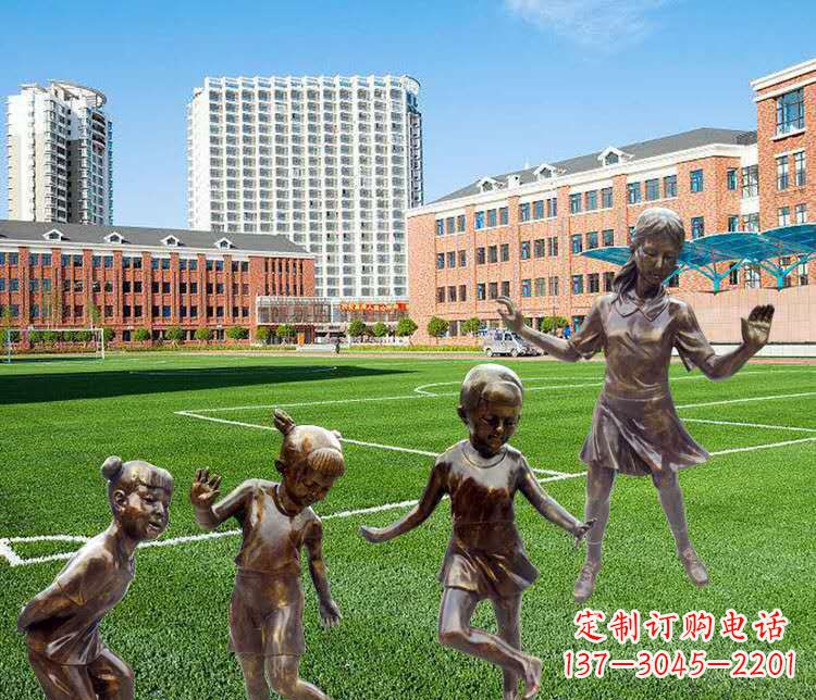 金华中领雕塑定制小孩铜雕