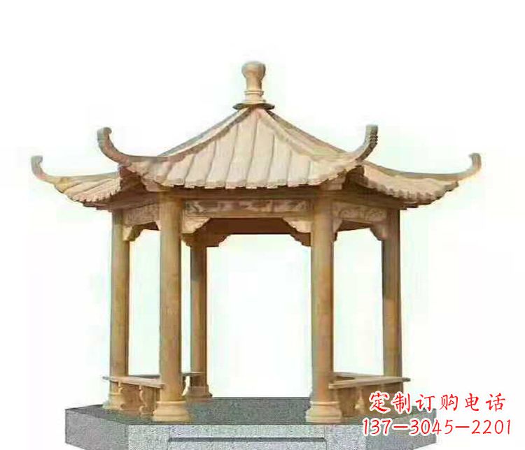 金华晚霞凉亭石雕