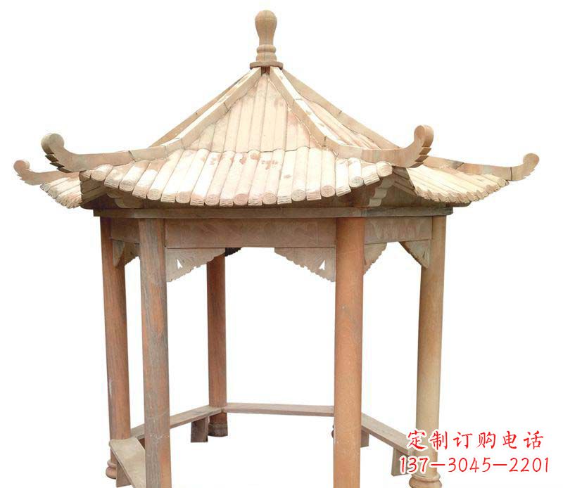 金华精美六角凉亭雕塑