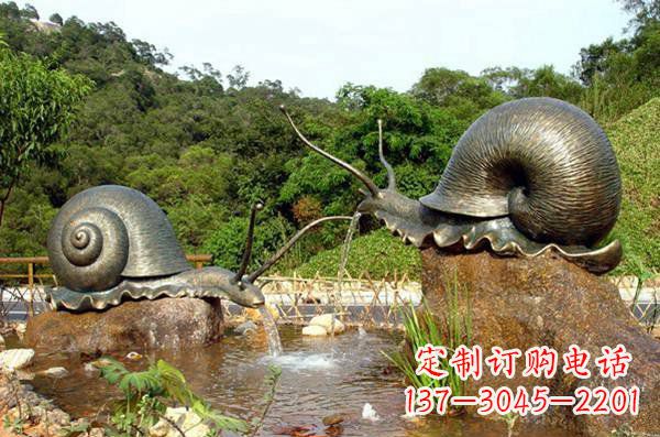 金华公园蜗牛铜雕