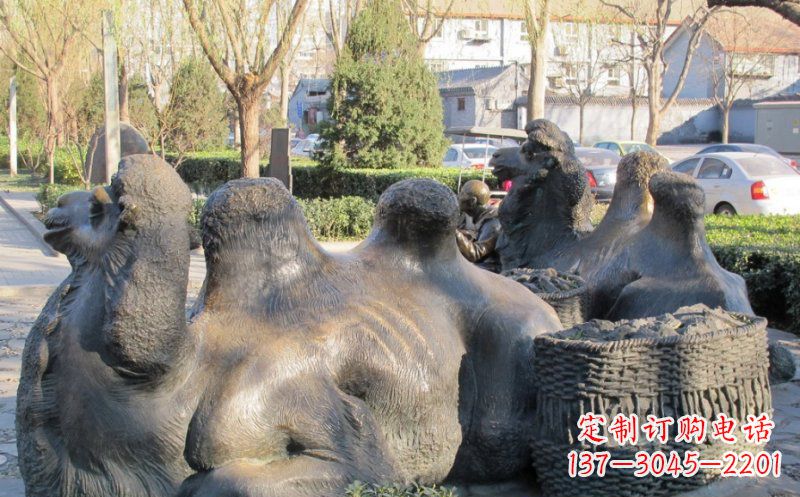 金华特大型骆驼铜雕