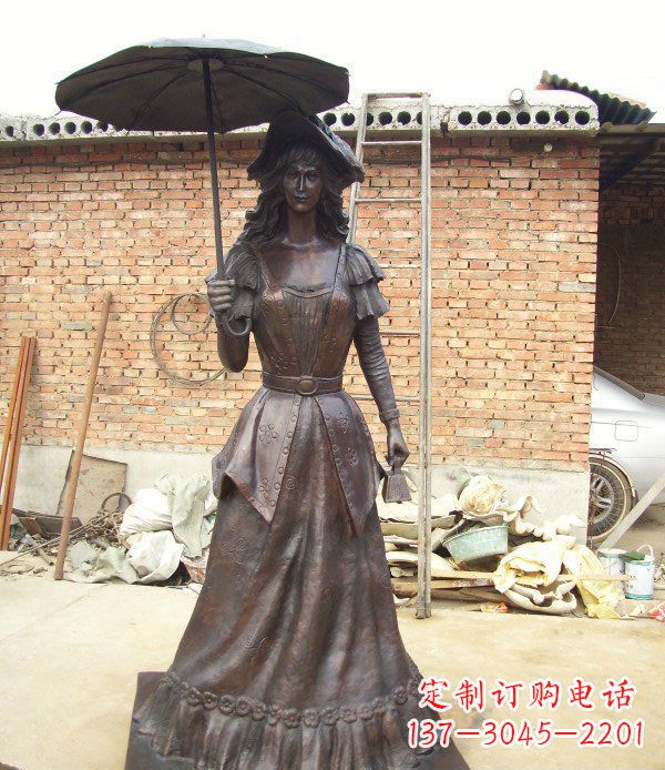 金华公园西洋美女人物铜雕