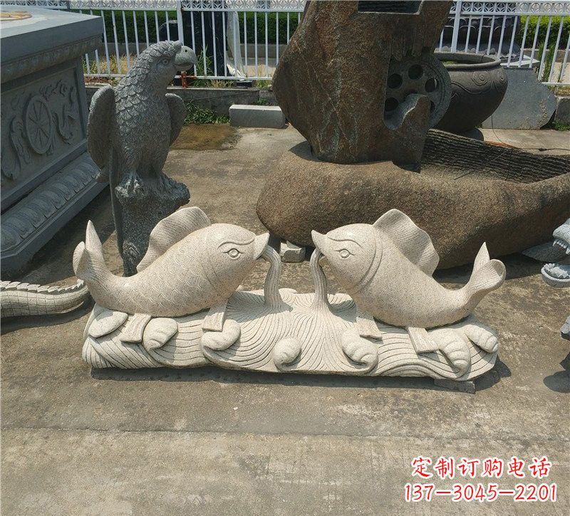 金华优质鲤鱼石雕