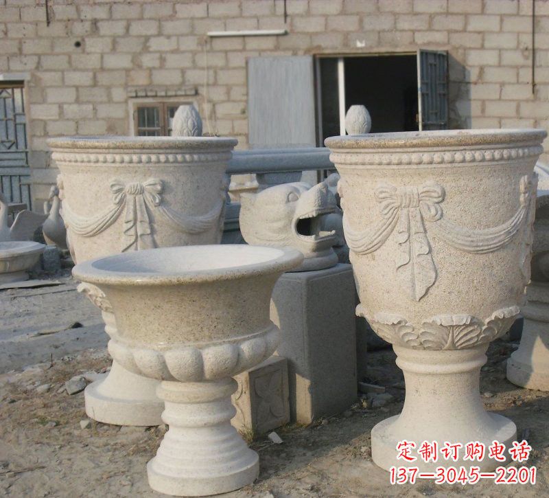 金华公园小区欧式花盆石雕