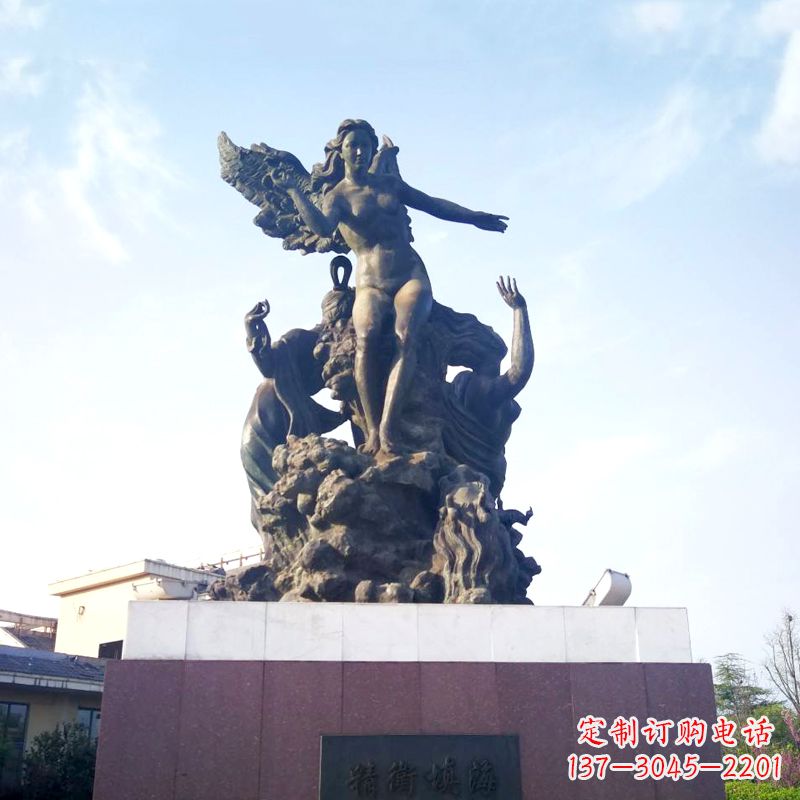 金华雕刻传说——精卫填海景观雕塑
