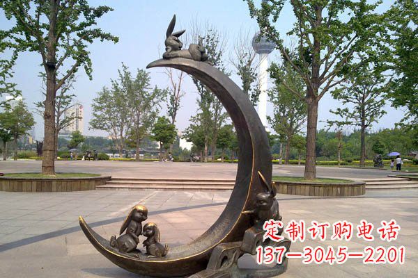 金华典雅月亮铜雕