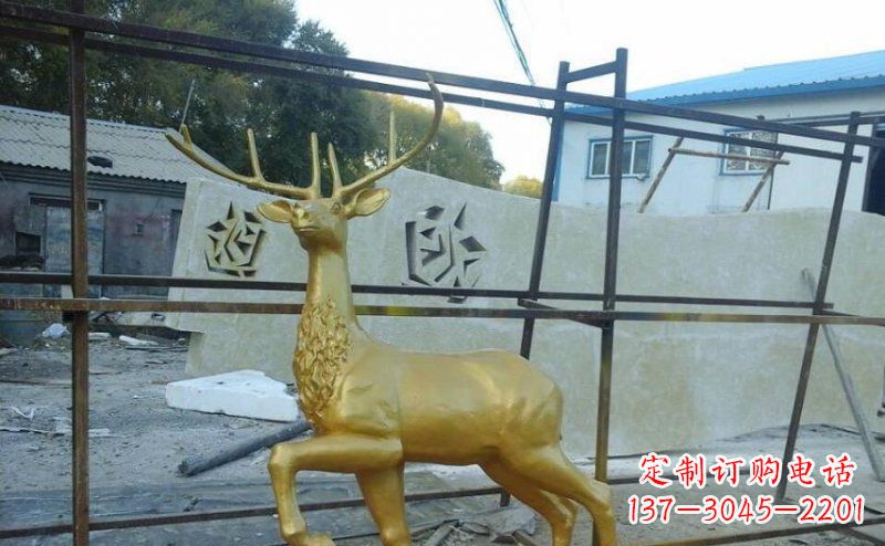 金华室内外羚羊铜雕艺术品