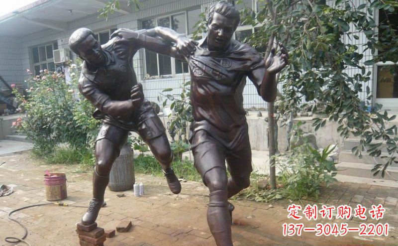 金华领雕塑卓越的足球雕塑技艺