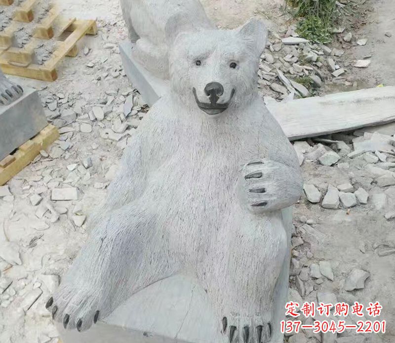 金华精美狗熊石雕