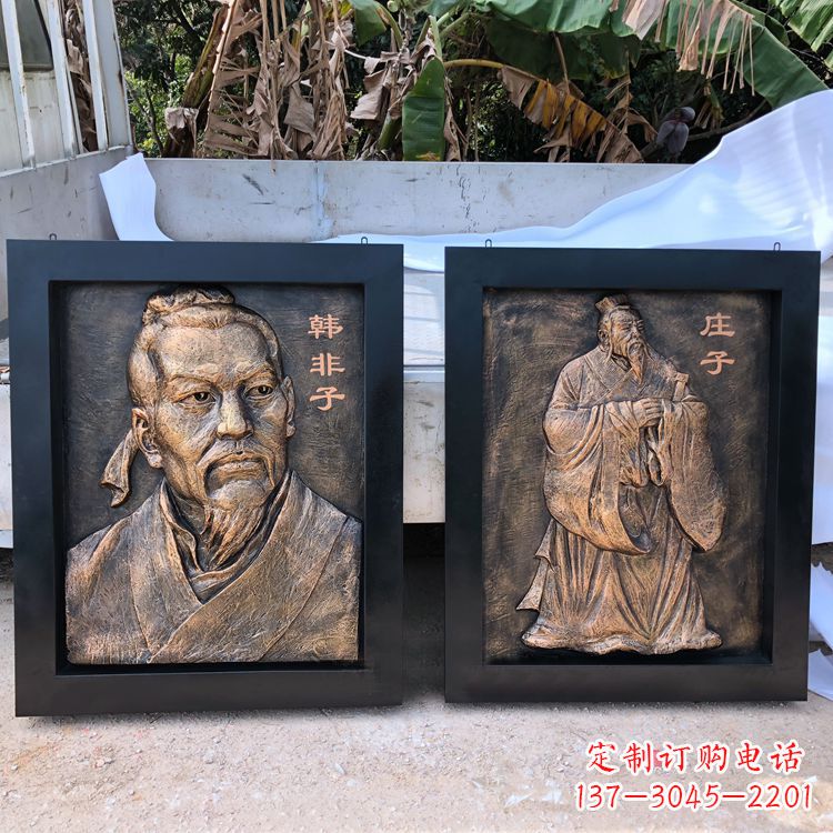 金华中领雕塑专业的古代历史名人头像雕塑定制