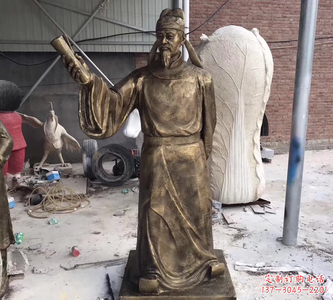 金华龙韵铜雕——歌颂古代大文豪李白