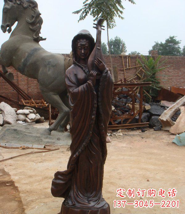 金华中领雕塑丝滑美女铜雕
