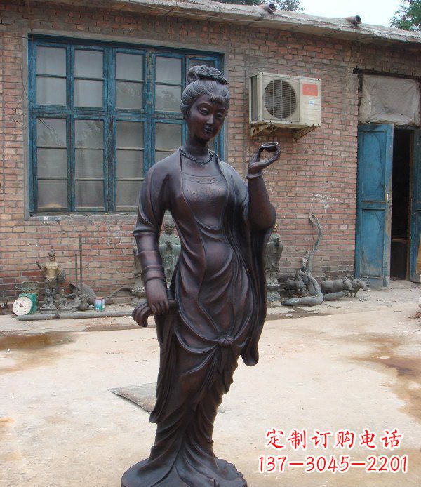 金华中领雕塑精美美女铜雕