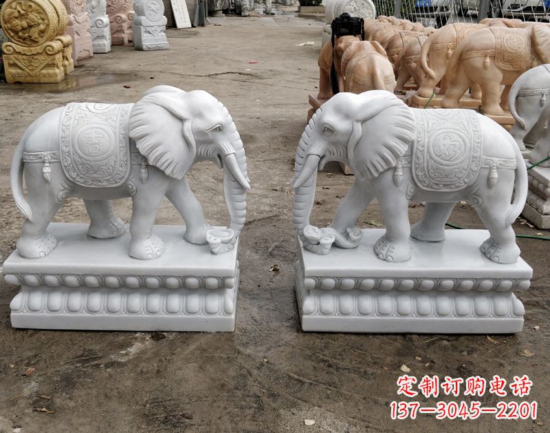 金华传统古老工艺大象雕塑