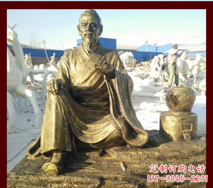 金华张仲景雕塑——杰出古代名人熬中药的传奇