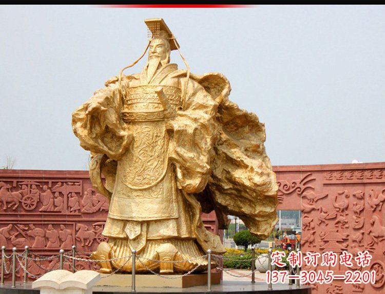 金华汉武帝铜雕,精致绝伦,彰显大汉尊贵