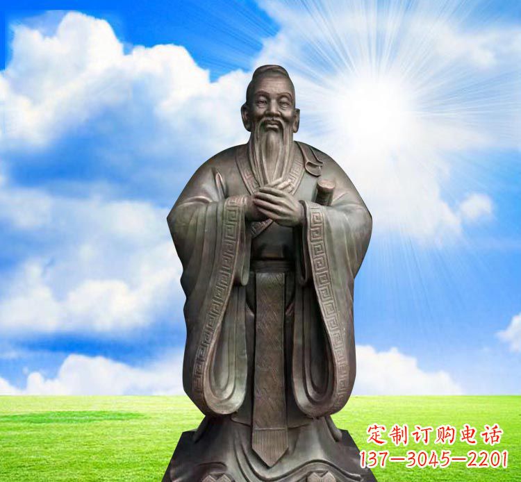 金华孔子铜雕，传承传统文化的艺术鉴赏
