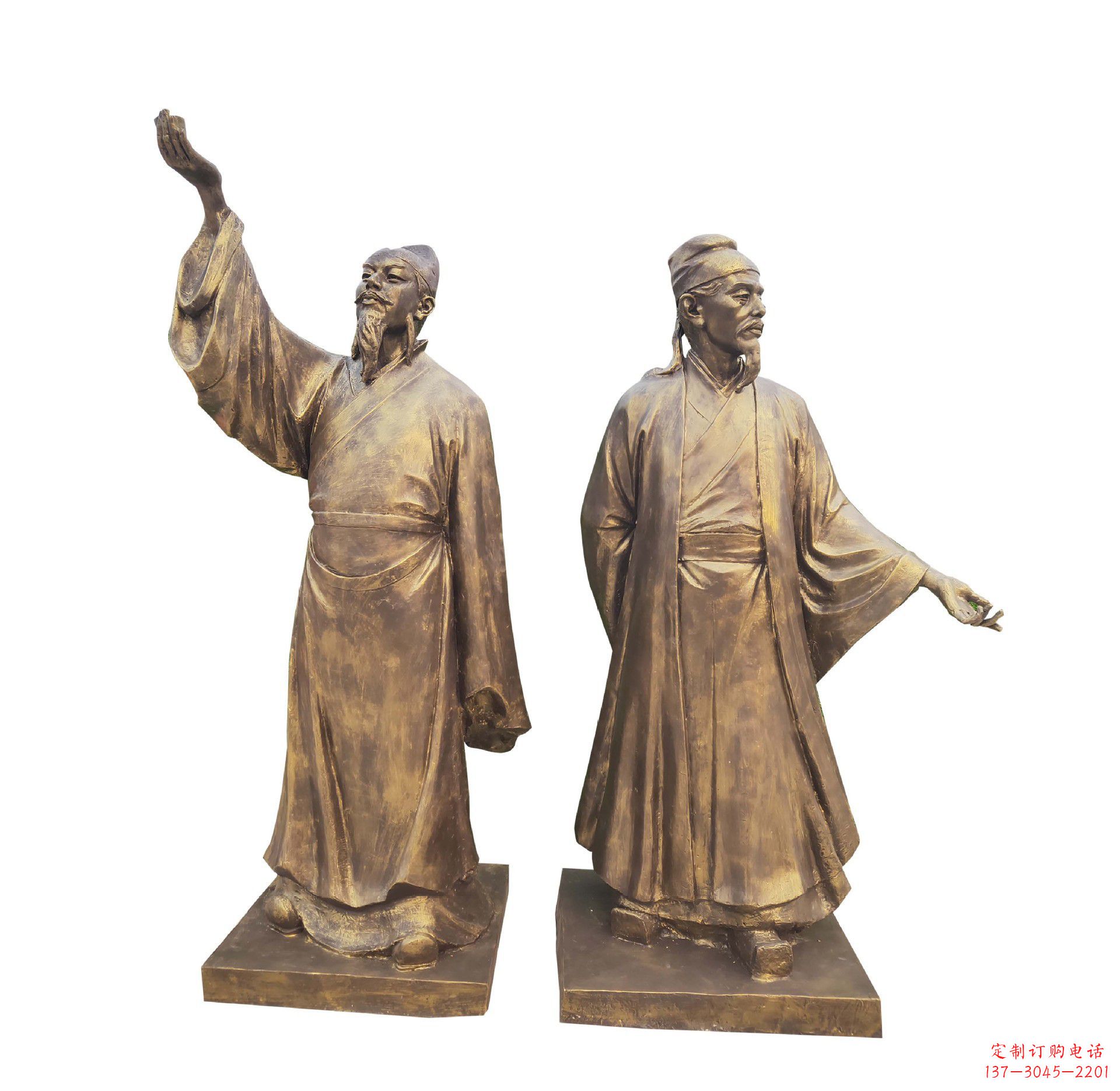 金华中领雕塑-传承古代文人雅士李白雕塑