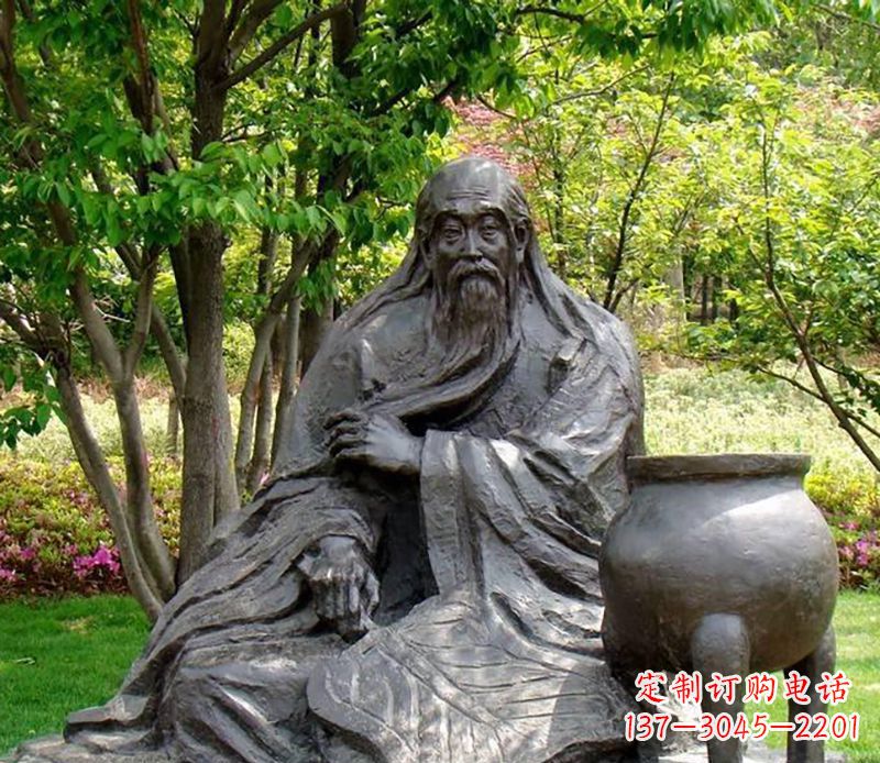 金华古代名人铜雕
