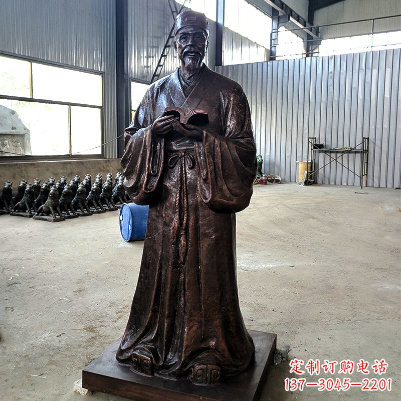 金华古代名人文学家书画家铸铜苏轼雕塑