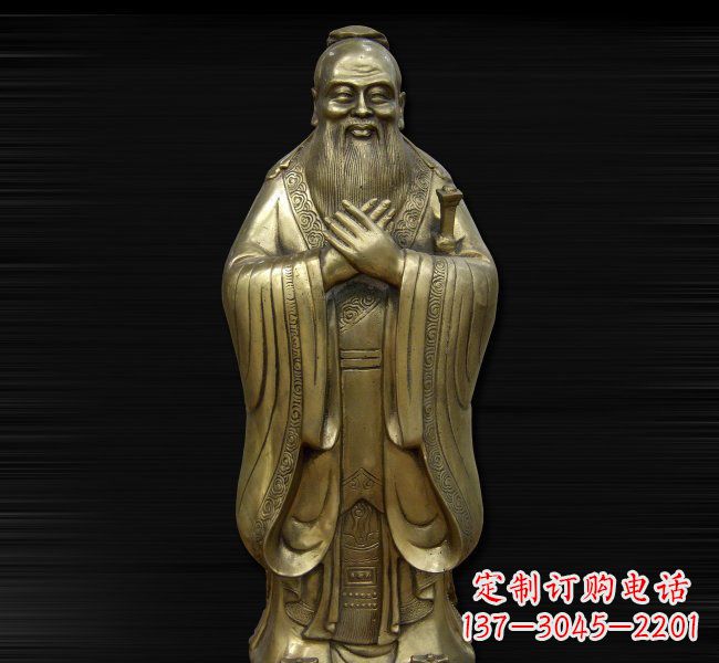 金华依德行者·古代名人铸造孔子雕塑