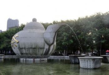 金华精致雕塑茶壶石雕