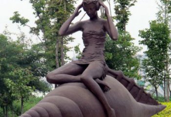 金华海螺姑娘铜雕——让美丽长存记忆