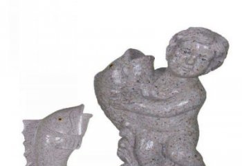 金华飘洒雕塑——公园景观石雕鱼喷泉