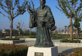 金华精美大师级铜雕——王羲之雕像