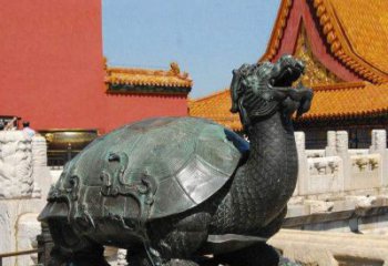金华精美铜雕龙龟，给你公园独特色彩