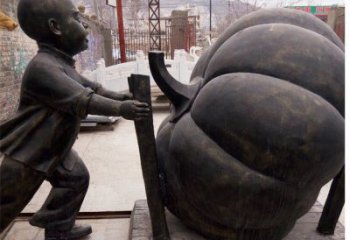金华精致男孩铜雕
