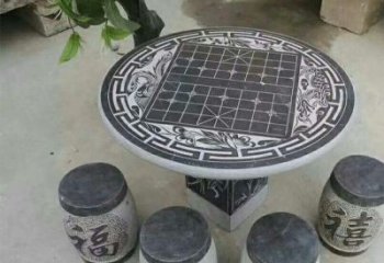 金华公园景观石桌凳雕塑