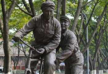 金华装饰你家园的自行车雕塑