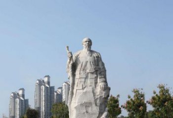 金华具有历史意义的画家齐白石汉白玉雕像