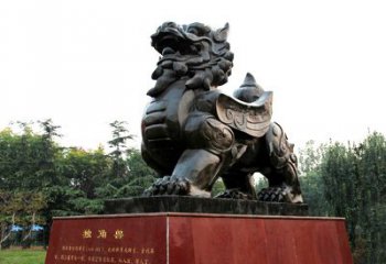 金华独角兽雕塑，释放公正之美