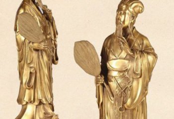 金华中领雕塑专业铸造诸葛亮铜雕