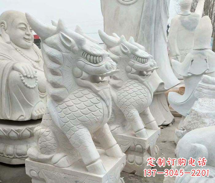 金华中领雕塑麒麟石雕:传承古典韵味
