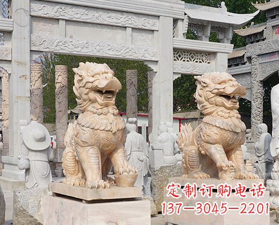 金华古典神麒麟石雕,传承古老文化