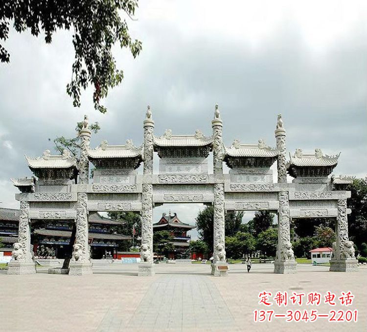 金华古代石牌坊雕塑