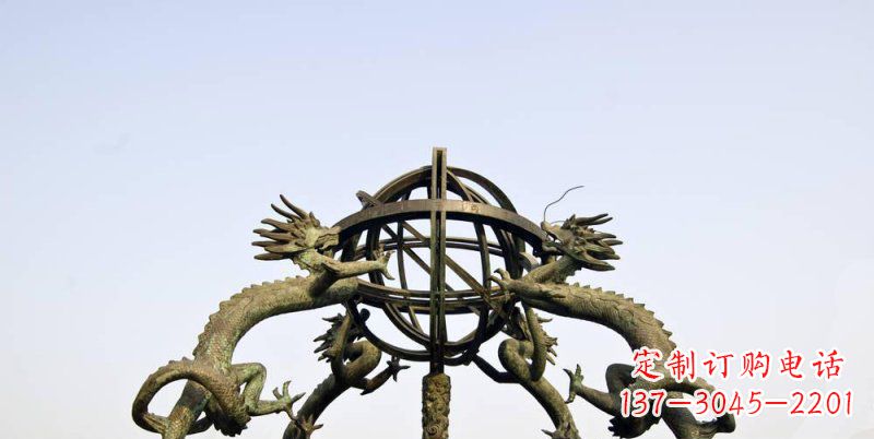 金华传承中国古代文化,浑天仪铜雕——让精致的往事重现