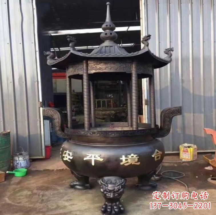 金华精美古代铜香炉雕塑,成就您的家庭情调