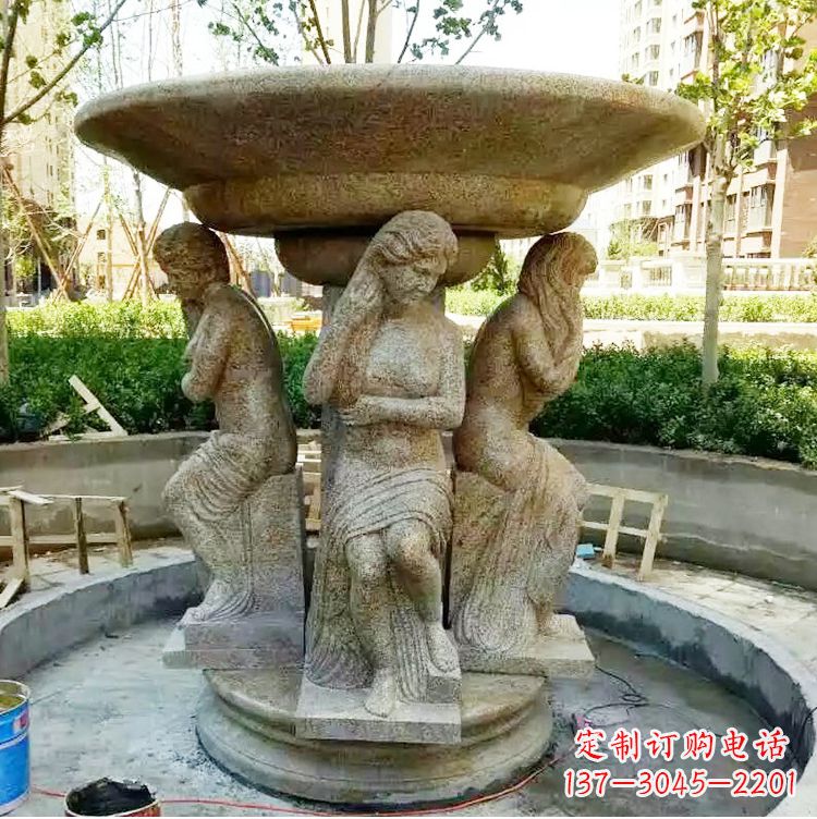 金华古典石雕喷泉精美雕塑