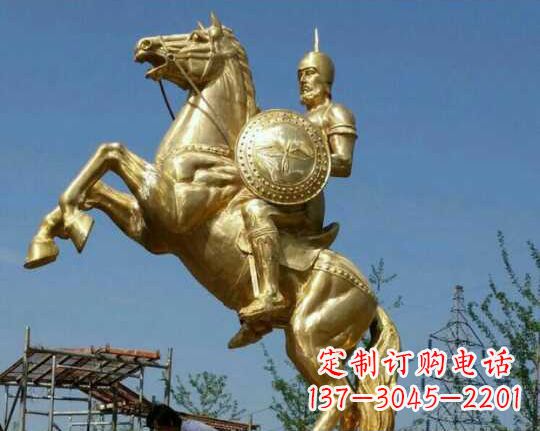 金华古罗马战士骑马铜雕——让你呈现最传统的骑士风采