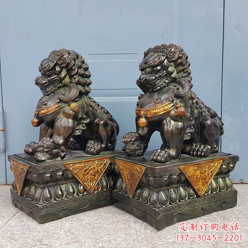 金华故宫青铜狮子