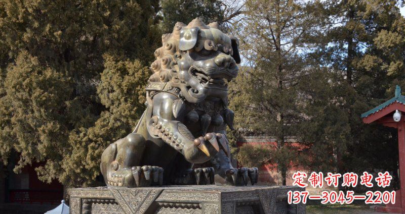 金华故宫青铜狮子雕塑
