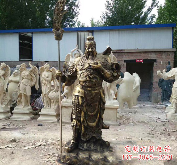 金华精致古典,尊贵典雅--关公铜雕定制