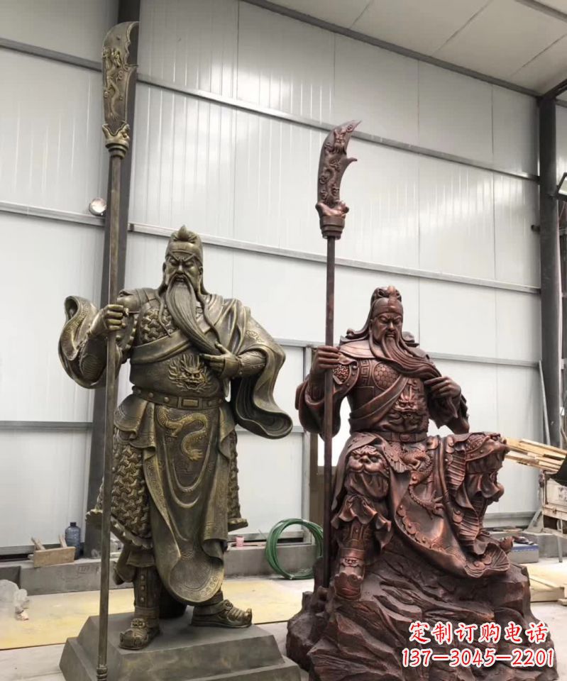 金华关公人物铜雕1