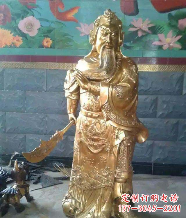 金华精美铜雕关公雕塑