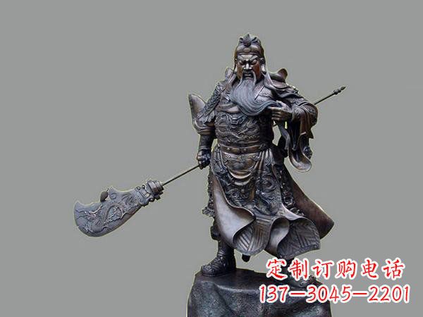 金华关羽关二爷铜雕